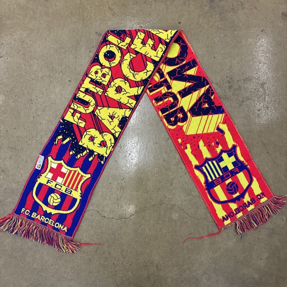 FC Barcelona FAN football scarf Vintage Measured In Photos